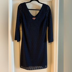 NWOT Lilly Pulitzer navy lace dress